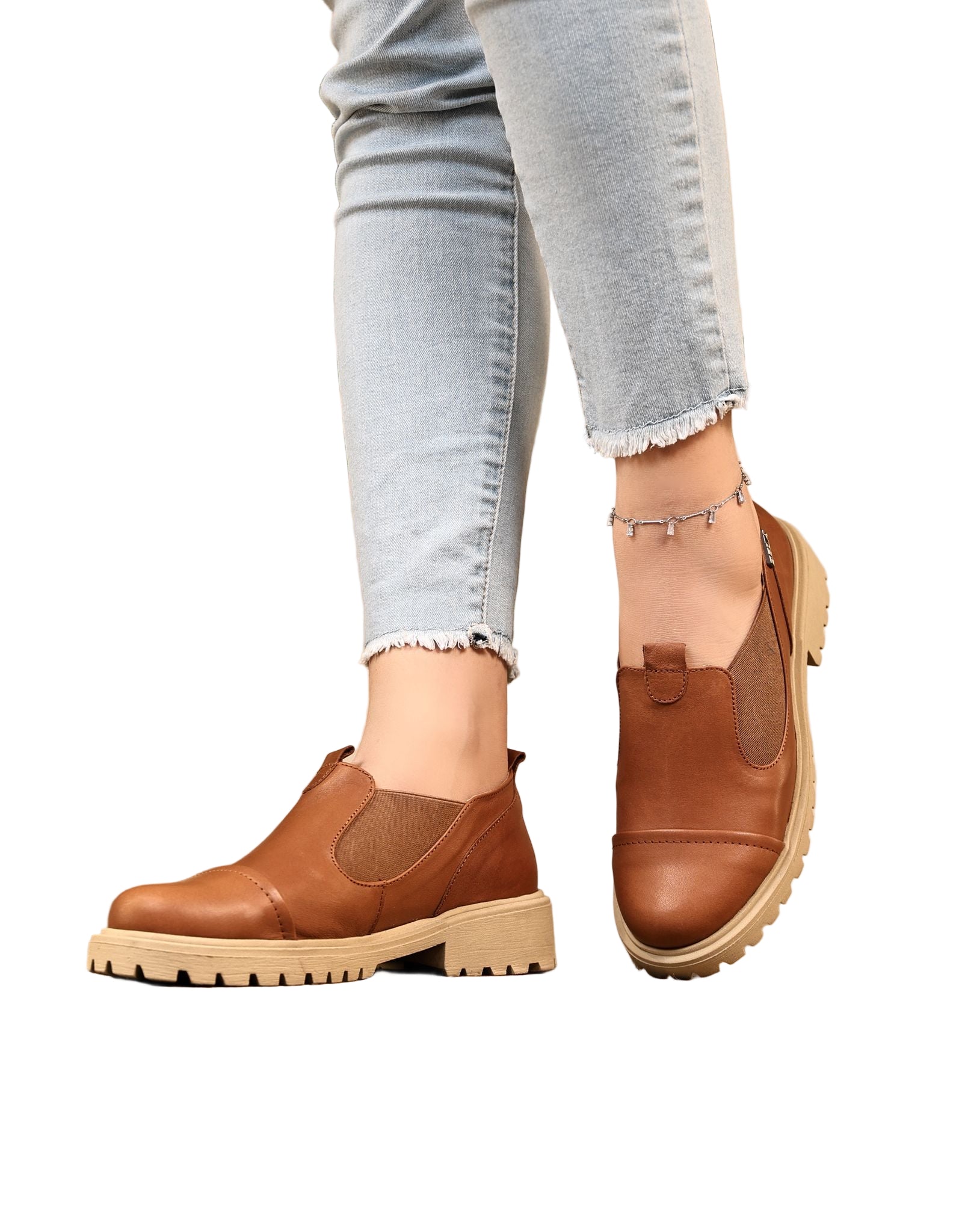 حذاء جلد مريح