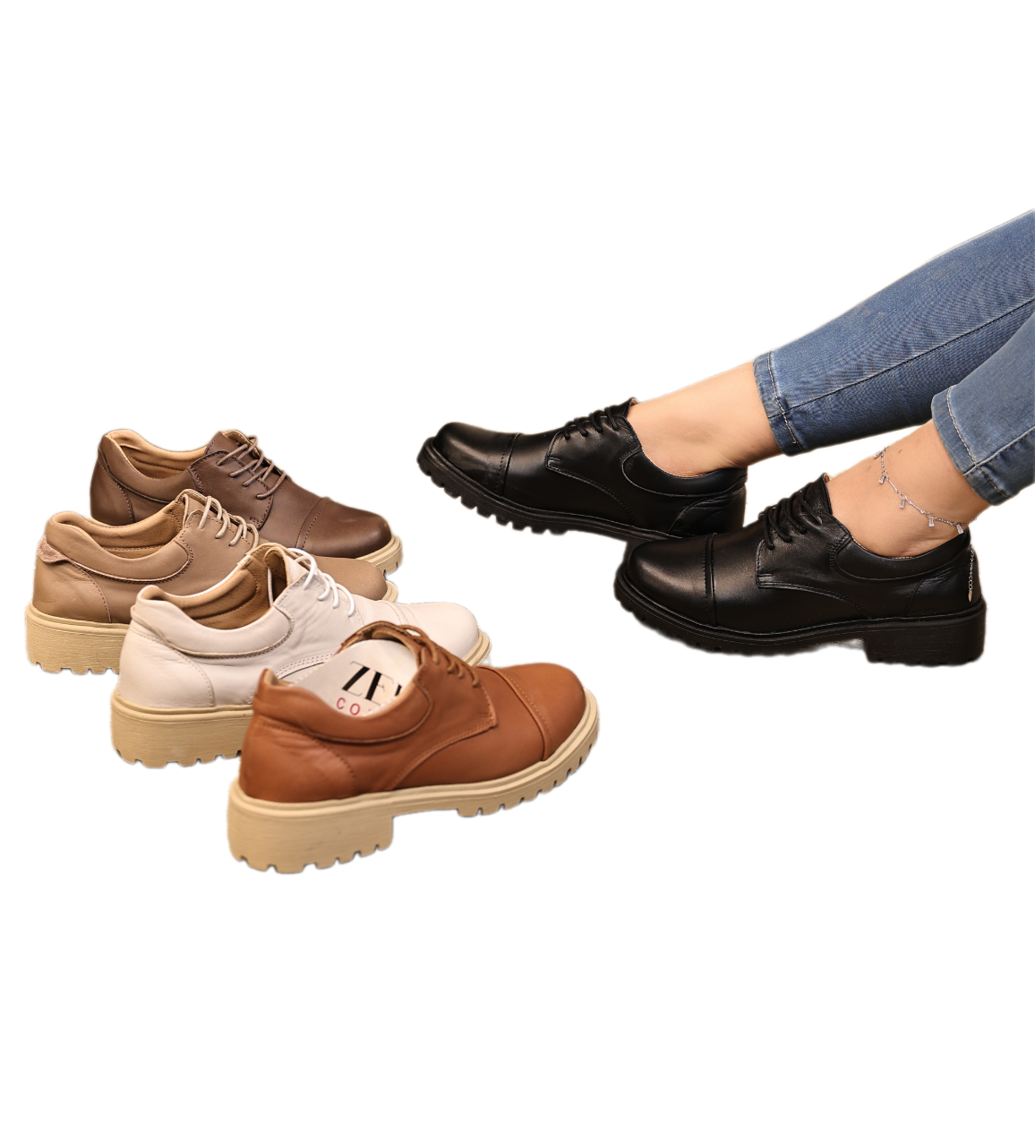 حذاء جلد مريح