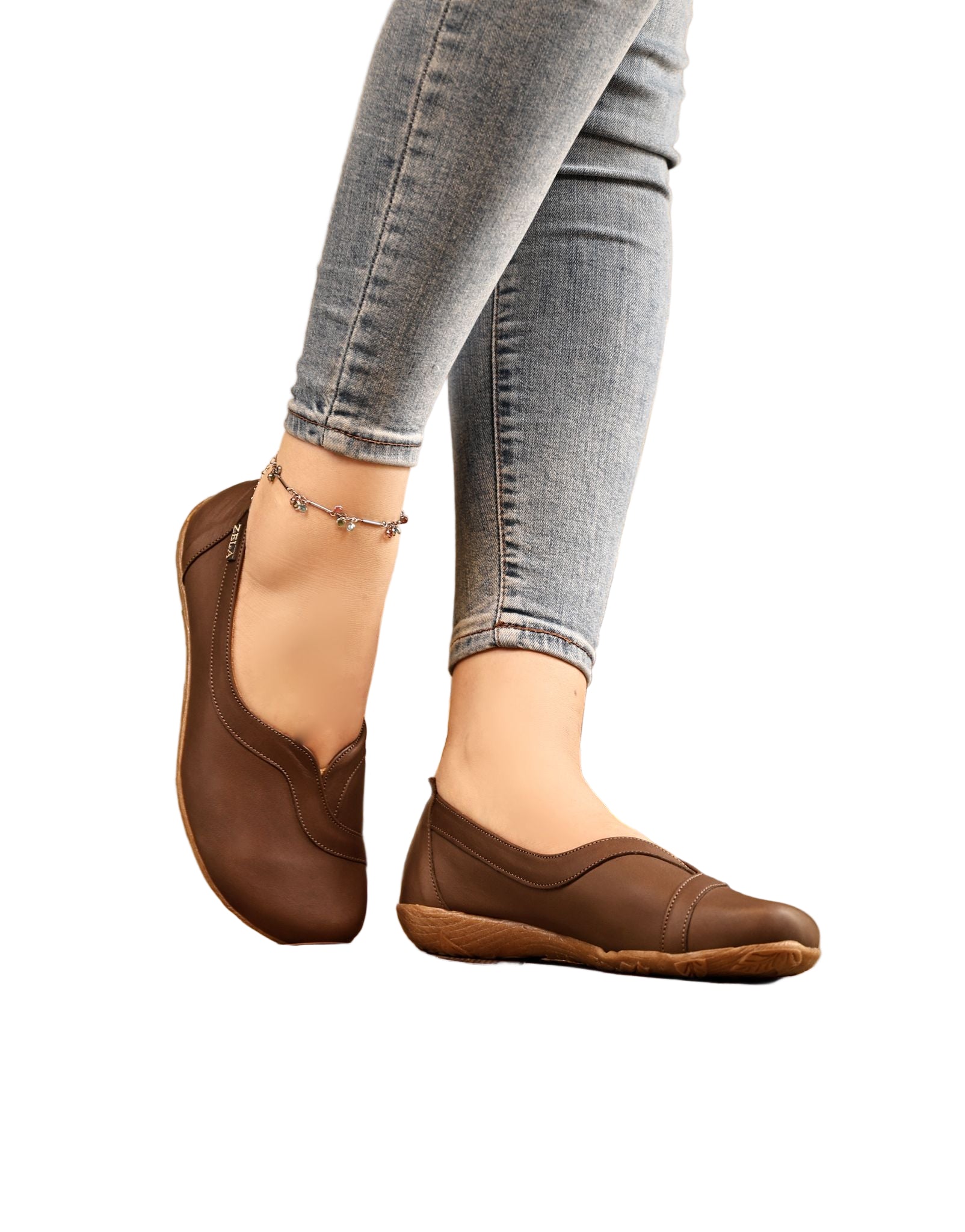 حذاء جلد مريح