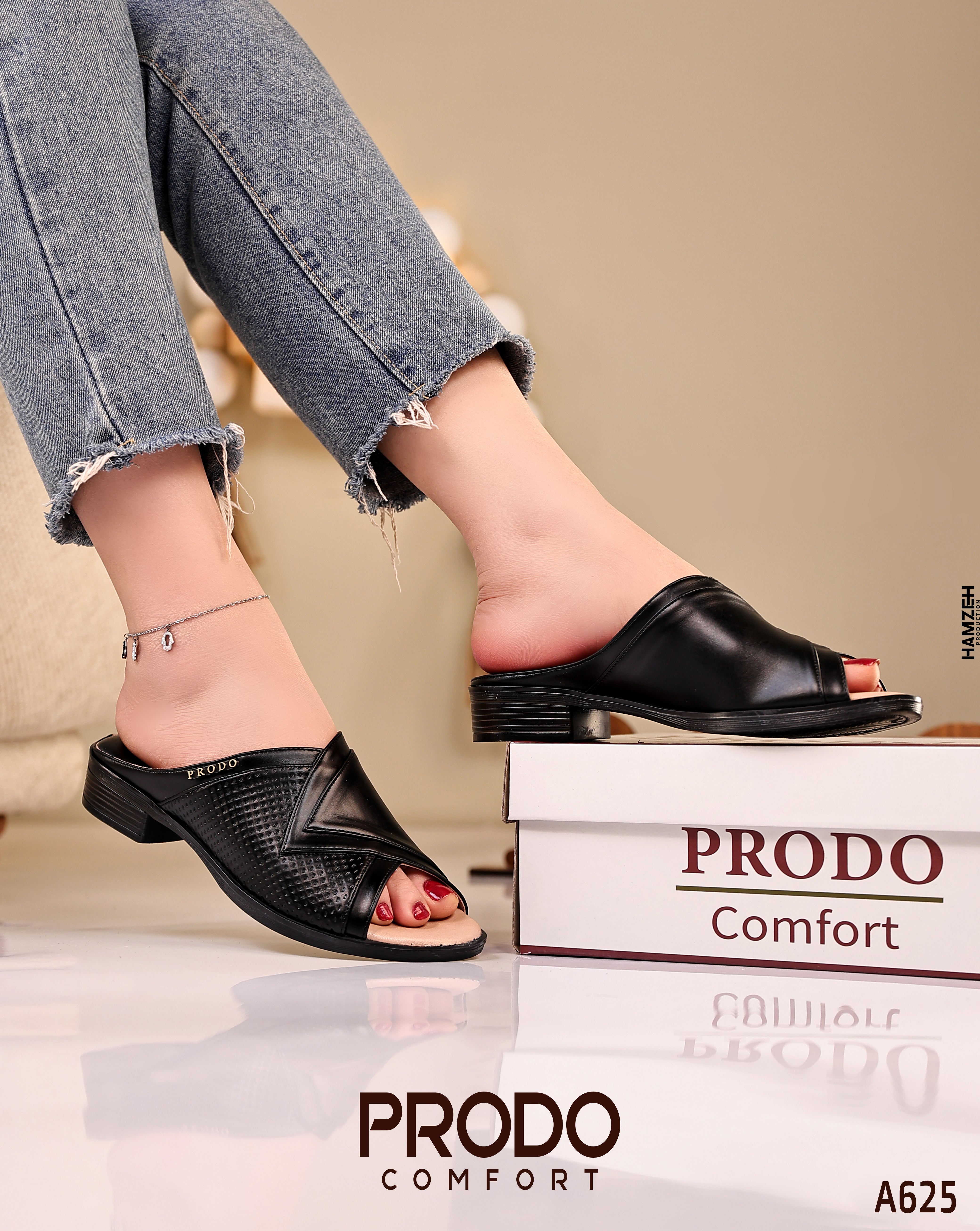 orthopedic leather slippers