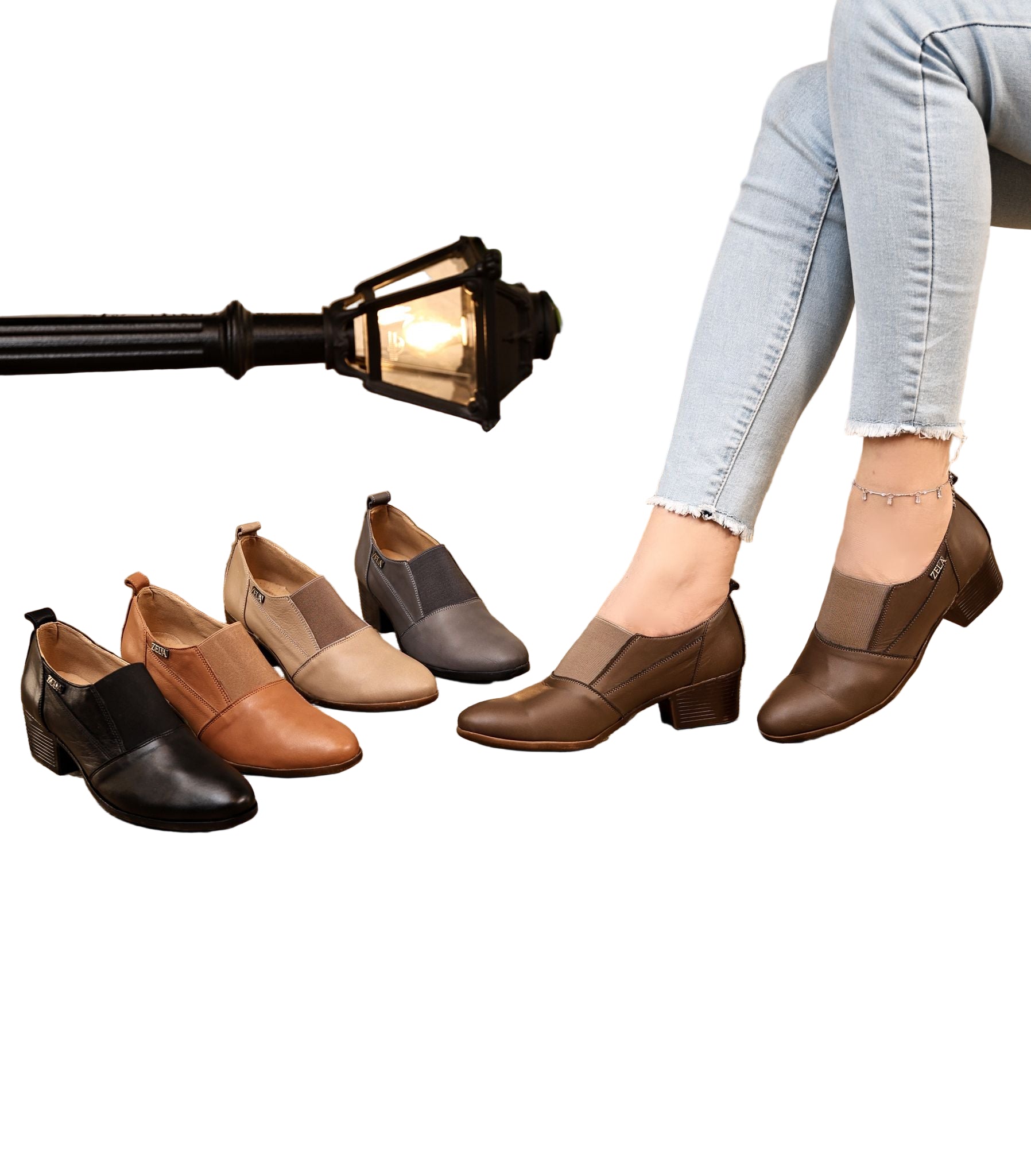 حذاء جلد مريح